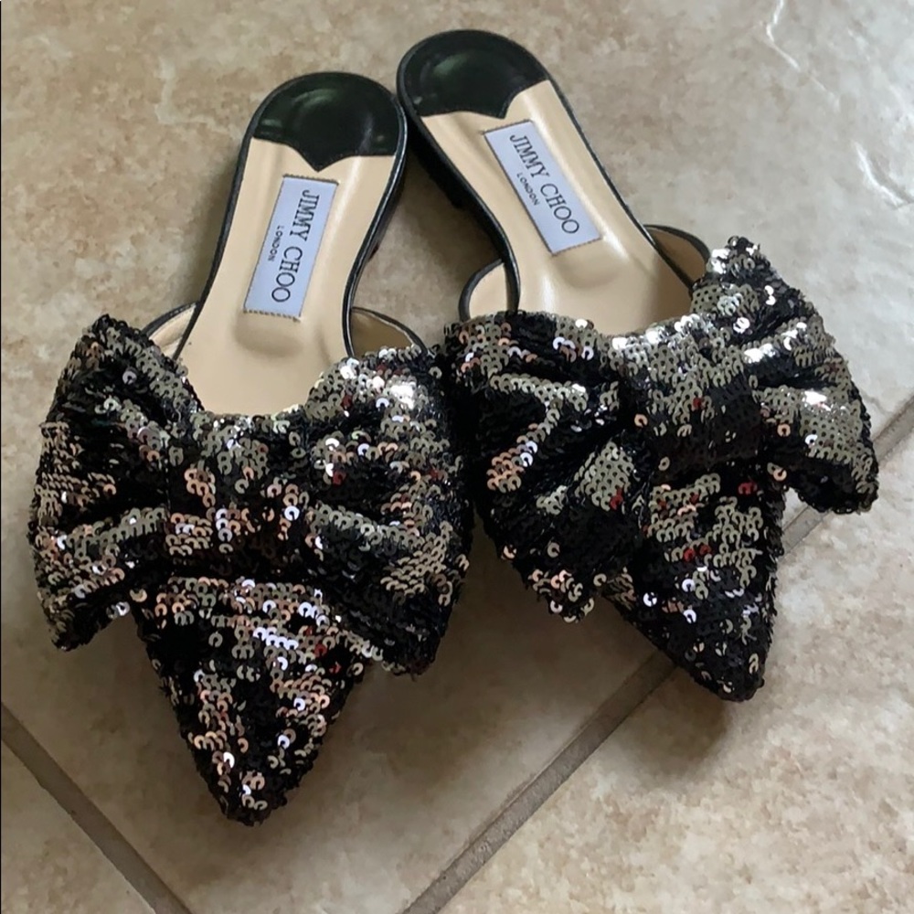 Jimmy choo sequins mule
